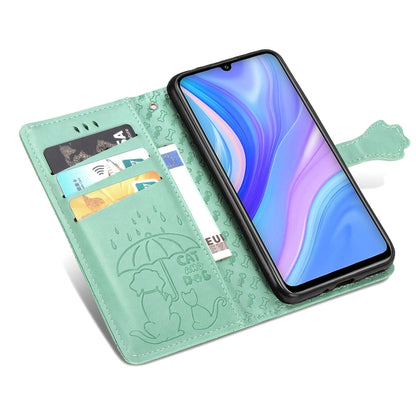 Lovely Cat and Dog Embossing Pattern Horizontal Flip Leather Case , with Holder & Card Slots & Wallet & Cartoon Clasp & Lanyard, For Huawei Y6P, For Huawei Y8P / Enjoy 10s, For Xiaomi Redmi 10X Pro, For Xiaomi Redmi 10X Pro 0, For OPPO A92 / A72 / A52