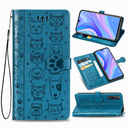 Lovely Cat and Dog Embossing Pattern Horizontal Flip Leather Case , with Holder & Card Slots & Wallet & Cartoon Clasp & Lanyard, For Huawei Y6P, For Huawei Y8P / Enjoy 10s, For Xiaomi Redmi 10X Pro, For Xiaomi Redmi 10X Pro 0, For OPPO A92 / A72 / A52