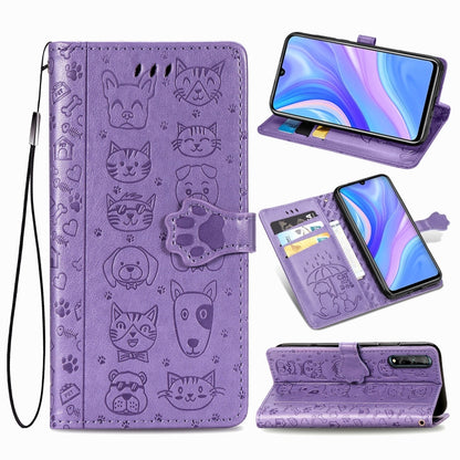 Lovely Cat and Dog Embossing Pattern Horizontal Flip Leather Case , with Holder & Card Slots & Wallet & Cartoon Clasp & Lanyard, For Huawei Y6P, For Huawei Y8P / Enjoy 10s, For Xiaomi Redmi 10X Pro, For Xiaomi Redmi 10X Pro 0, For OPPO A92 / A72 / A52