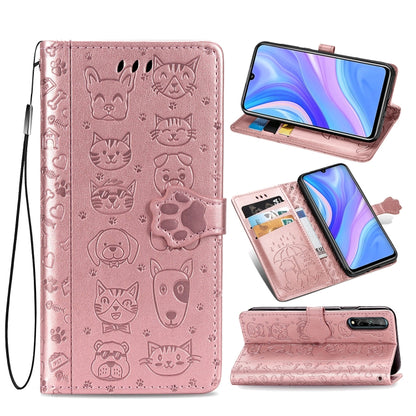 Lovely Cat and Dog Embossing Pattern Horizontal Flip Leather Case , with Holder & Card Slots & Wallet & Cartoon Clasp & Lanyard, For Huawei Y6P, For Huawei Y8P / Enjoy 10s, For Xiaomi Redmi 10X Pro, For Xiaomi Redmi 10X Pro 0, For OPPO A92 / A72 / A52
