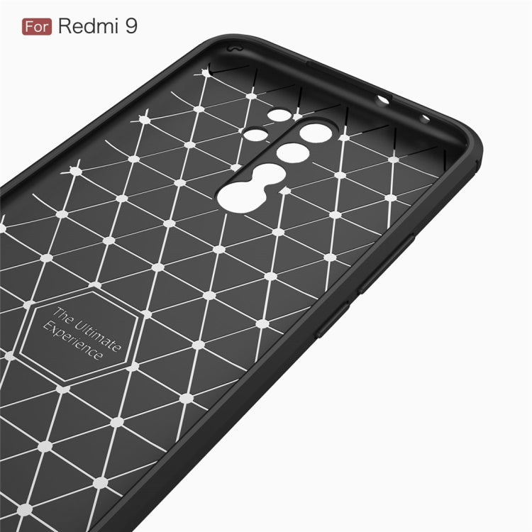 Brushed Texture Carbon Fiber TPU Case, For Xiaomi Redmi 9