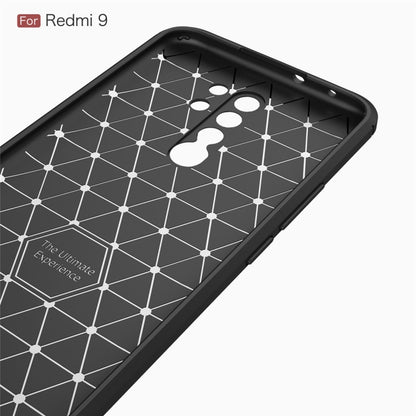 Brushed Texture Carbon Fiber TPU Case, For Xiaomi Redmi 9