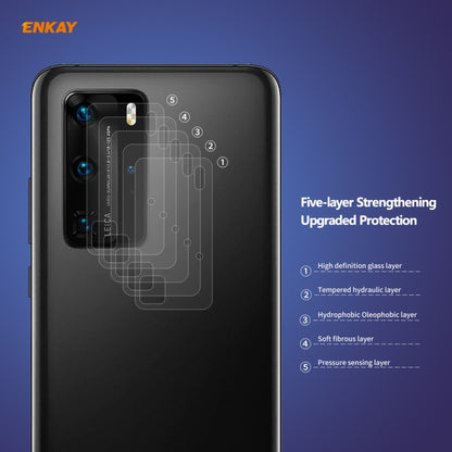 Hat-Prince ENKAY 0.2mm 9H 2.15D Round Edge Rear Camera Lens Tempered Glass Film, For Huawei P40 Pro, For Huawei P40, For Samsung Galaxy S20, For Samsung Galaxy S20+, For Samsung Galaxy S20 Ultra, For OnePlus 8 Pro, For OnePlus 8