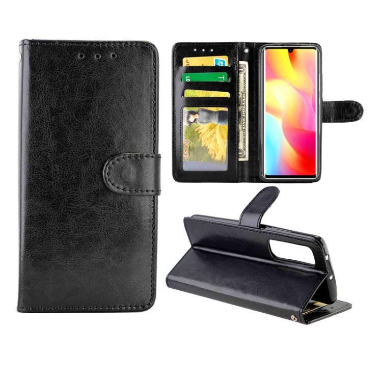 Black horizontal flip phone case with card slots, wallet pocket, and kickstand holder