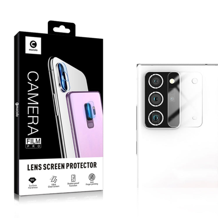 Mocolo rear camera lens protector film for Note 20 Ultra with clear glass sheet