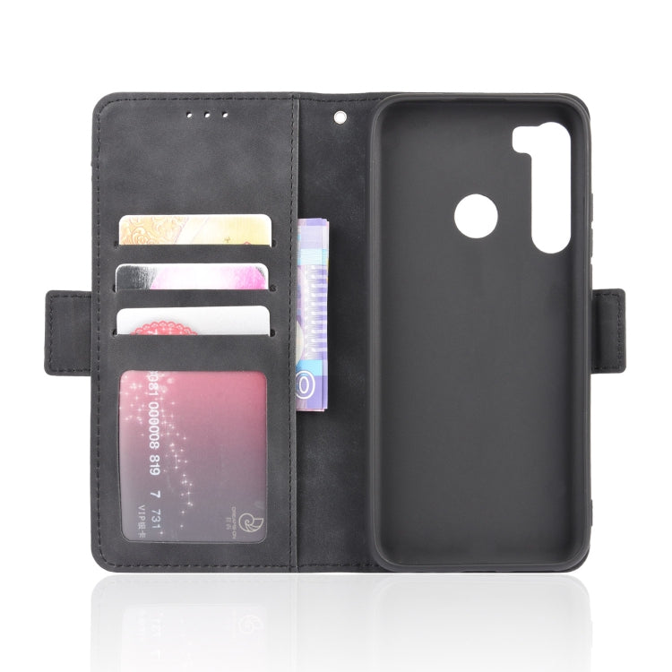 Black leather wallet phone case open with card slots and flip cover