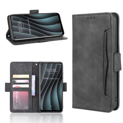 Black leather wallet phone case front, open, and back views with card slot