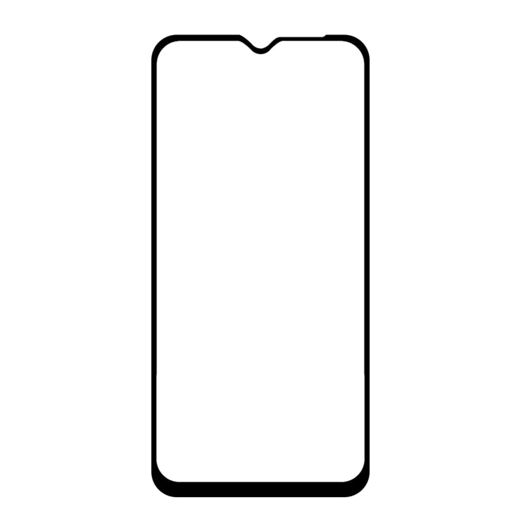 Tempered glass screen protector for smartphone front panel with rounded corners
