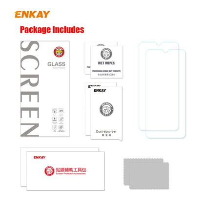 2 PCS ENKAY Hat-Prince 0.26mm 9H 2.5D Curved Edge Tempered Glass Film, For Xiaomi Mi 10 Lite /Redmi 10X 5G, For Redmi 10X 4G / Redmi Note 9, For Redmi Note 9S / Note 9 Pro, For Huawei P40, For Huawei P40 Lite, For Huawei Y5p, For Huawei Y6p            ...