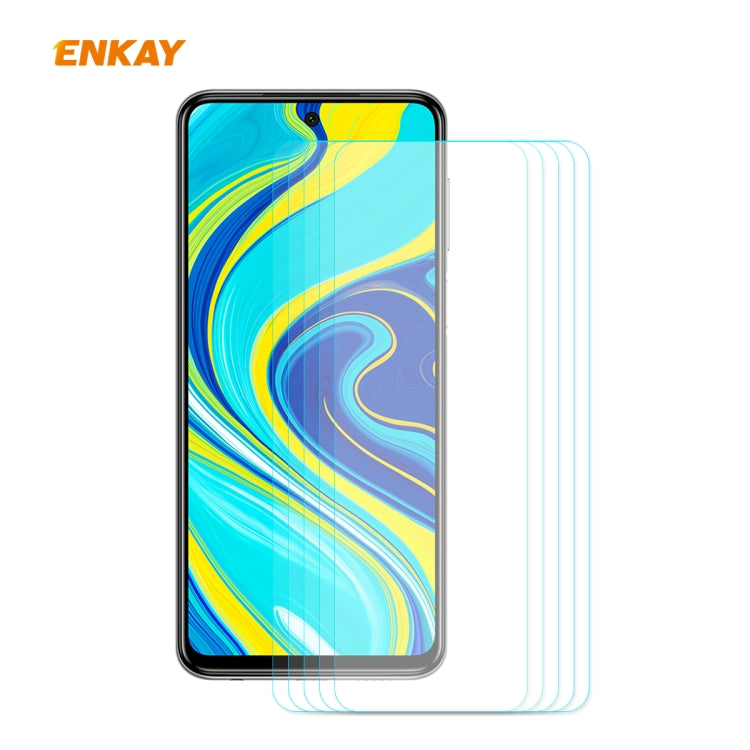 5 PCS ENKAY Hat-Prince 0.26mm 9H 2.5D Curved Edge Tempered Glass Film, For Xiaomi Mi 10 Lite /Redmi 10X 5G, For Redmi 10X 4G / Redmi Note 9, For Redmi Note 9S / Note 9 Pro, For Huawei P40, For Huawei P40 Lite, For Huawei Y5p, For Huawei Y6p            ...