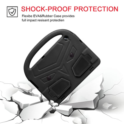 Black shockproof EVA/Rubber tablet case with textured grip and corner protection