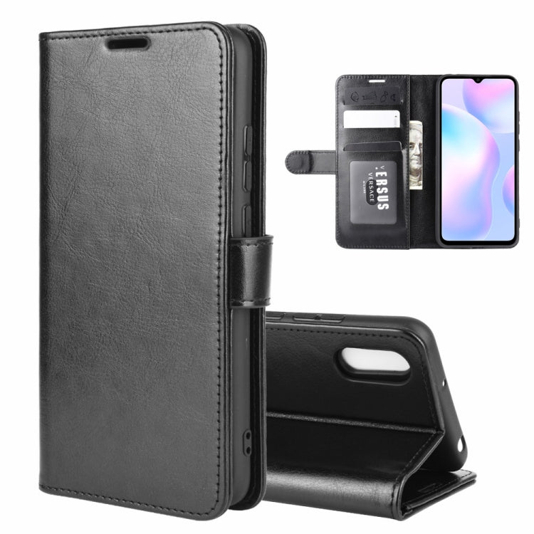 Black flip protective wallet case with card slots and stand for phone