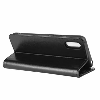 Black flip protective case with kickstand viewing angle and side button cutouts