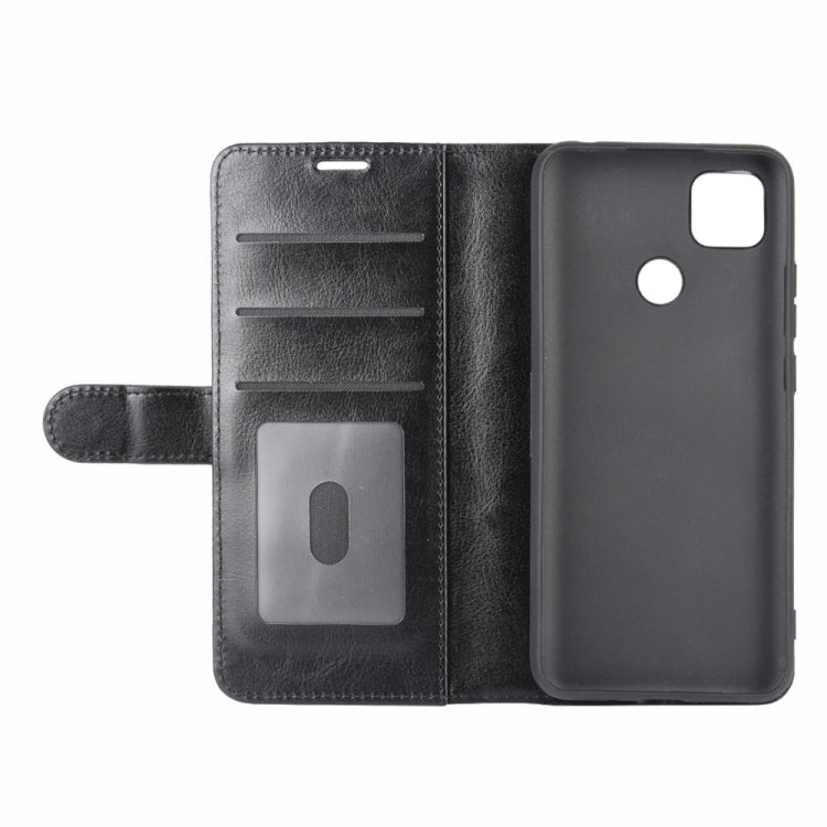 Black folio flip case with card slots and built-in stand for viewing