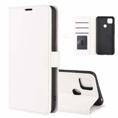 White folio flip phone case with card slots and stand for Redmi 9C