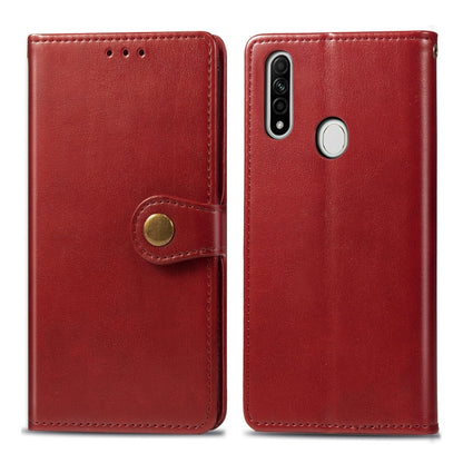 Solid Color Leather Buckle Phone Case with Lanyard & Photo Frame & Card Slot & Wallet & Stand Function, For OPPO A8, For OPPO Find X2 Pro, For OPPO Reno3 A