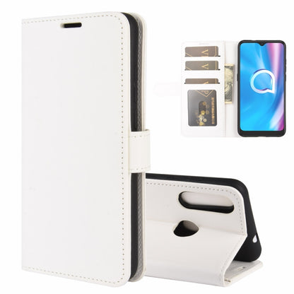 White flip phone case with card slots and wallet-style side flap, phone screen protected