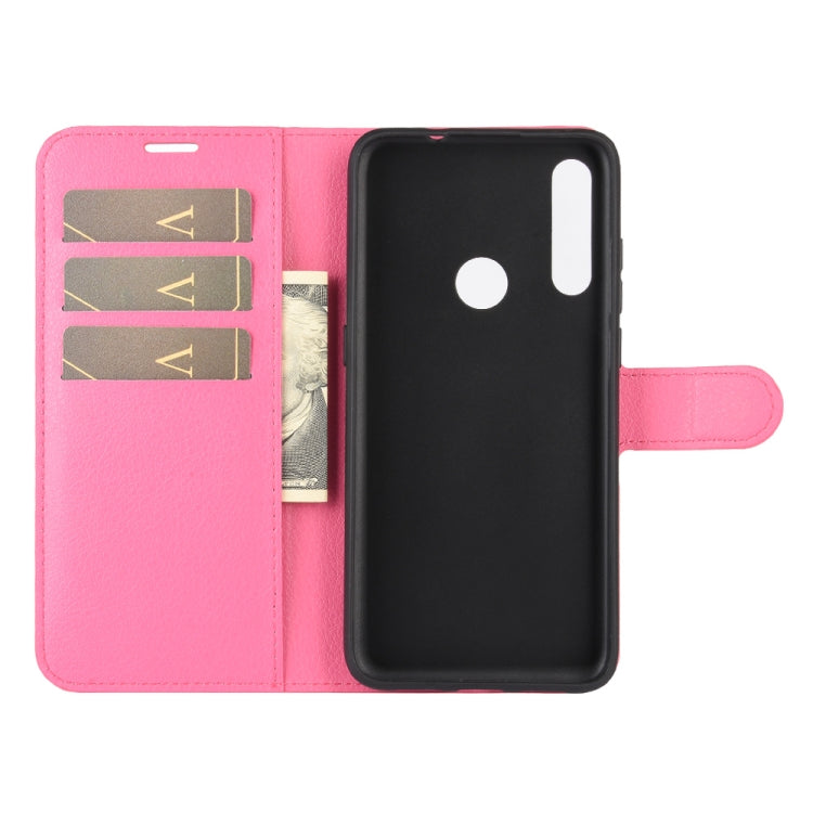 Pink flip phone case showing three card slots and secure phone cover cutouts