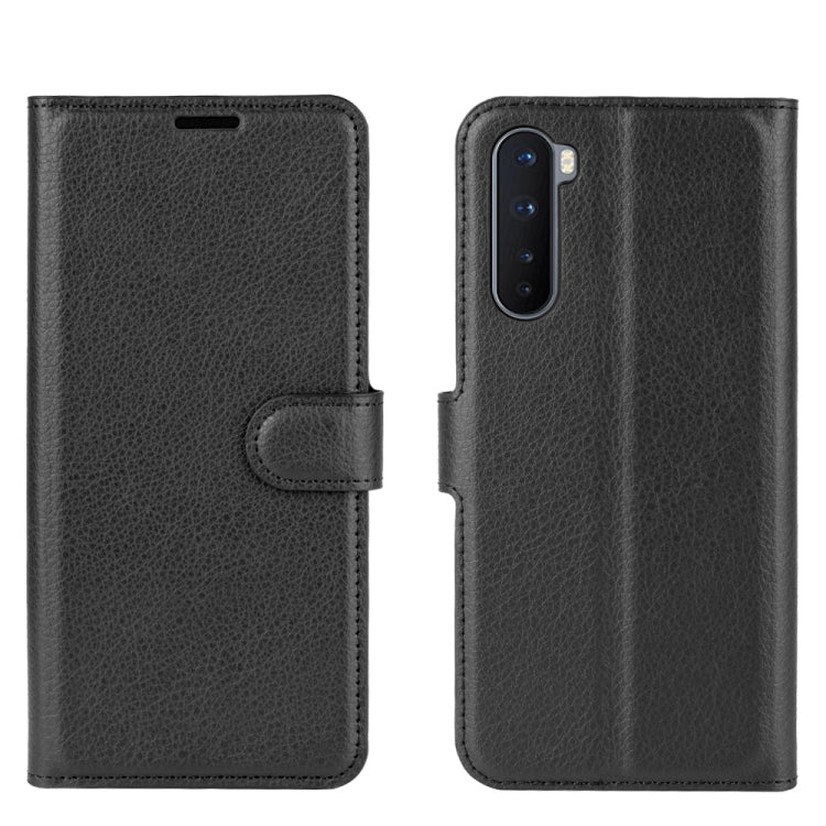 Black textured flip phone case with front folio and snap closure.