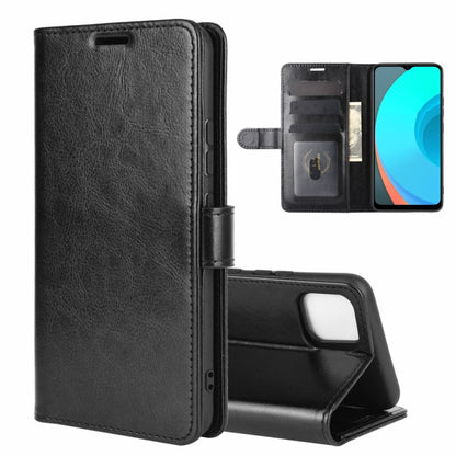 Black textured flip wallet phone case with holder and card slots