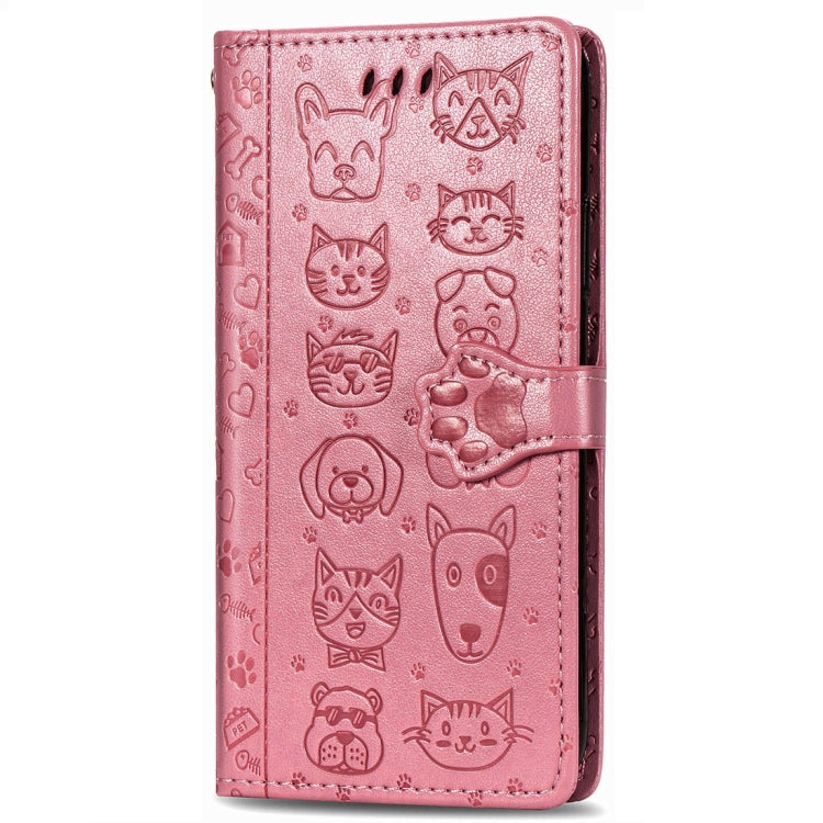 Cute Cat and Dog Embossed Horizontal Flip Leather Case with Holder & Card Slots & Wallet & Lanyard, For Xiaomi Redmi 9A, For Xiaomi Redmi 9C, For OPPO  Reno3 A