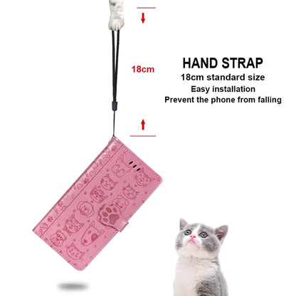 Cute Cat and Dog Embossed Horizontal Flip Leather Case with Holder & Card Slots & Wallet & Lanyard, For Xiaomi Redmi 9A, For Xiaomi Redmi 9C, For OPPO  Reno3 A