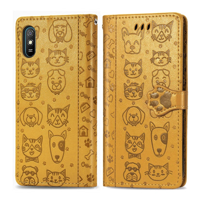 Cute Cat and Dog Embossed Horizontal Flip Leather Case with Holder & Card Slots & Wallet & Lanyard, For Xiaomi Redmi 9A, For Xiaomi Redmi 9C, For OPPO  Reno3 A