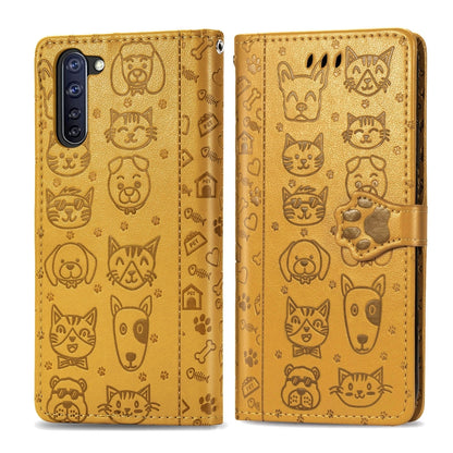 Cute Cat and Dog Embossed Horizontal Flip Leather Case with Holder & Card Slots & Wallet & Lanyard, For Xiaomi Redmi 9A, For Xiaomi Redmi 9C, For OPPO  Reno3 A