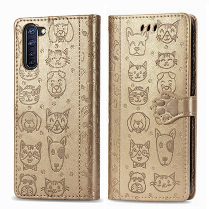 Cute Cat and Dog Embossed Horizontal Flip Leather Case with Holder & Card Slots & Wallet & Lanyard, For Xiaomi Redmi 9A, For Xiaomi Redmi 9C, For OPPO  Reno3 A