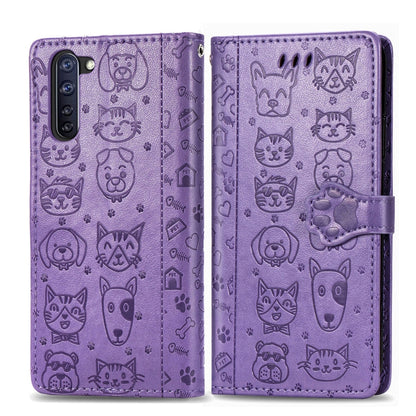 Cute Cat and Dog Embossed Horizontal Flip Leather Case with Holder & Card Slots & Wallet & Lanyard, For Xiaomi Redmi 9A, For Xiaomi Redmi 9C, For OPPO  Reno3 A