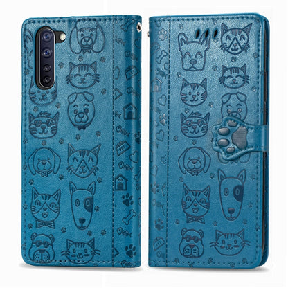 Cute Cat and Dog Embossed Horizontal Flip Leather Case with Holder & Card Slots & Wallet & Lanyard, For Xiaomi Redmi 9A, For Xiaomi Redmi 9C, For OPPO  Reno3 A