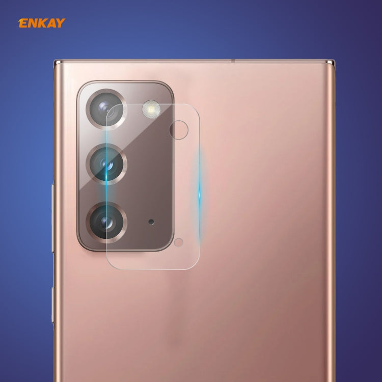 ENKAY tempered glass camera lens protector, clear round-edge fit on phone