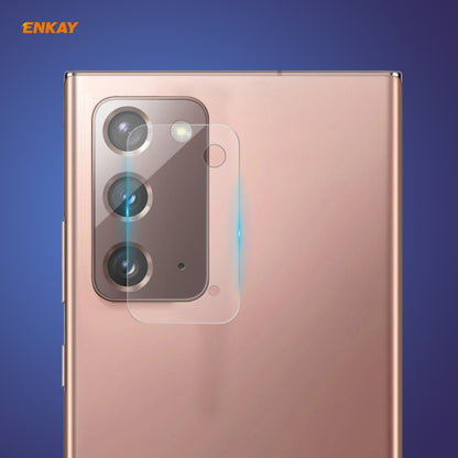 ENKAY tempered glass camera lens protector, clear round-edge fit on phone