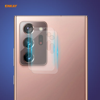 ENKAY tempered glass camera lens protector film covering a phone rear camera area