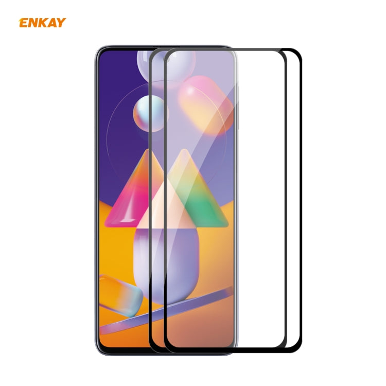 Full-coverage tempered glass screen protector film for a smartphone, curved edges