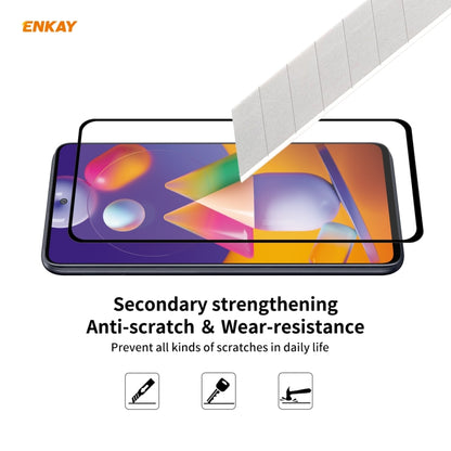 Tempered glass screen protector film on a smartphone with scratch-resistant protection