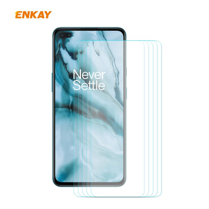 Tempered glass screen protector set with curved edges, 5-pack for smartphone screens