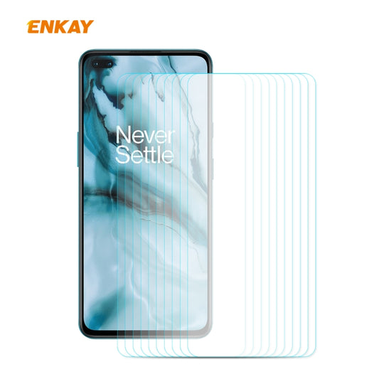 ENKAY tempered glass screen protector set with curved edge films for a smartphone