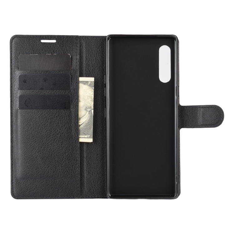 For LG Velvet Litchi Texture Horizontal Flip Protective Case with Holder & Card Slots & Wallet, For LG Velvet