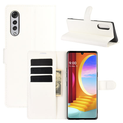 For LG Velvet Litchi Texture Horizontal Flip Protective Case with Holder & Card Slots & Wallet, For LG Velvet
