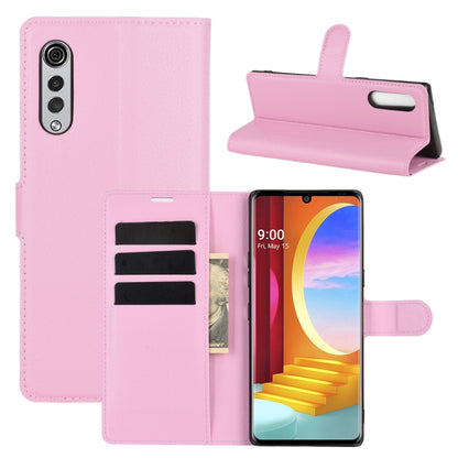For LG Velvet Litchi Texture Horizontal Flip Protective Case with Holder & Card Slots & Wallet, For LG Velvet