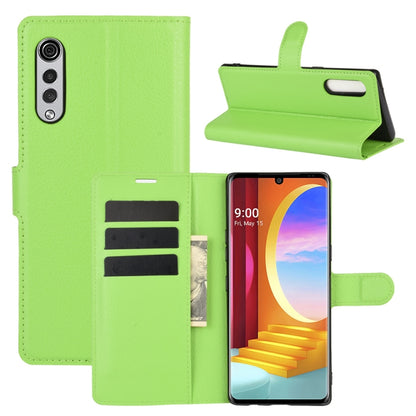 For LG Velvet Litchi Texture Horizontal Flip Protective Case with Holder & Card Slots & Wallet, For LG Velvet