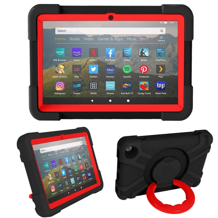 PC + Silicone Shockproof Combination Case with 360 Degree Rotating Holder & Handle, For Galaxy Tab A 8.4 (2020) T307, For Amazon Kindle Fire HD8 (2020)