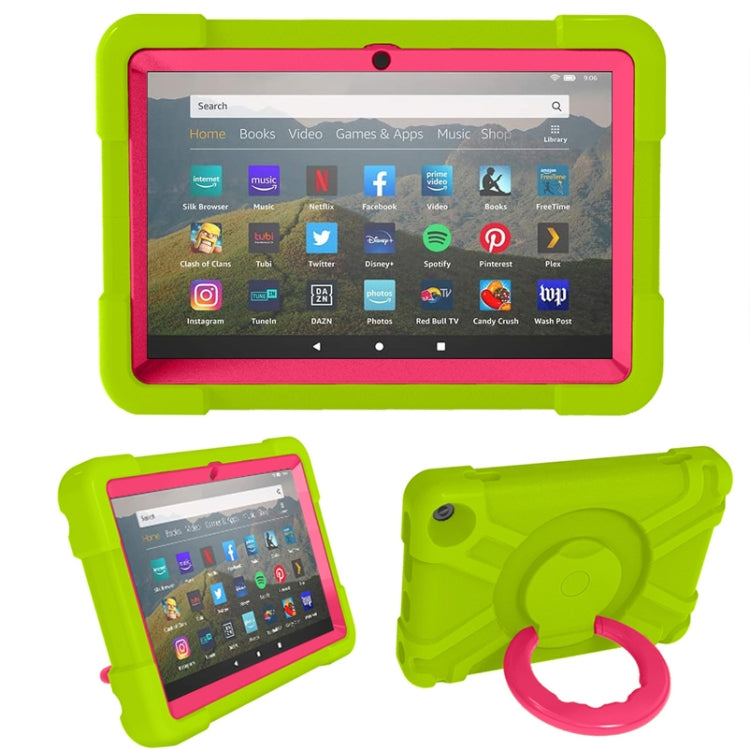 PC + Silicone Shockproof Combination Case with 360 Degree Rotating Holder & Handle, For Galaxy Tab A 8.4 (2020) T307, For Amazon Kindle Fire HD8 (2020)