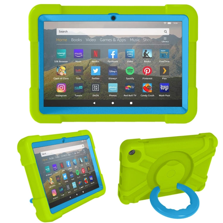 PC + Silicone Shockproof Combination Case with 360 Degree Rotating Holder & Handle, For Galaxy Tab A 8.4 (2020) T307, For Amazon Kindle Fire HD8 (2020)