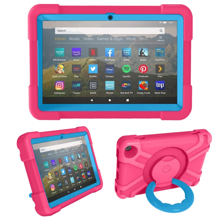 PC + Silicone Shockproof Combination Case with 360 Degree Rotating Holder & Handle, For Galaxy Tab A 8.4 (2020) T307, For Amazon Kindle Fire HD8 (2020)
