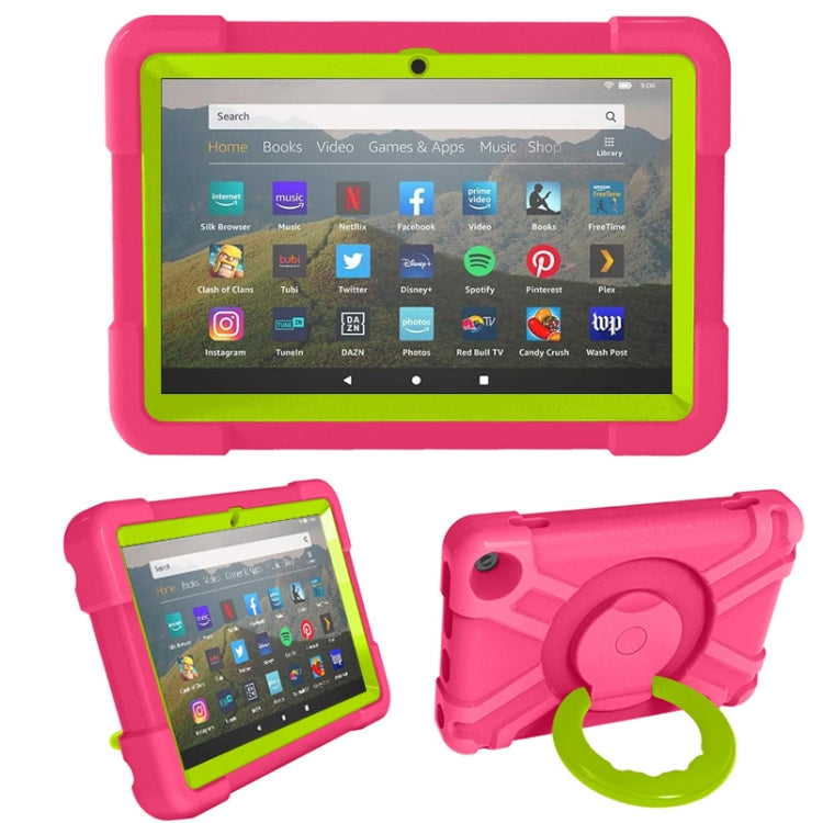 PC + Silicone Shockproof Combination Case with 360 Degree Rotating Holder & Handle, For Galaxy Tab A 8.4 (2020) T307, For Amazon Kindle Fire HD8 (2020)
