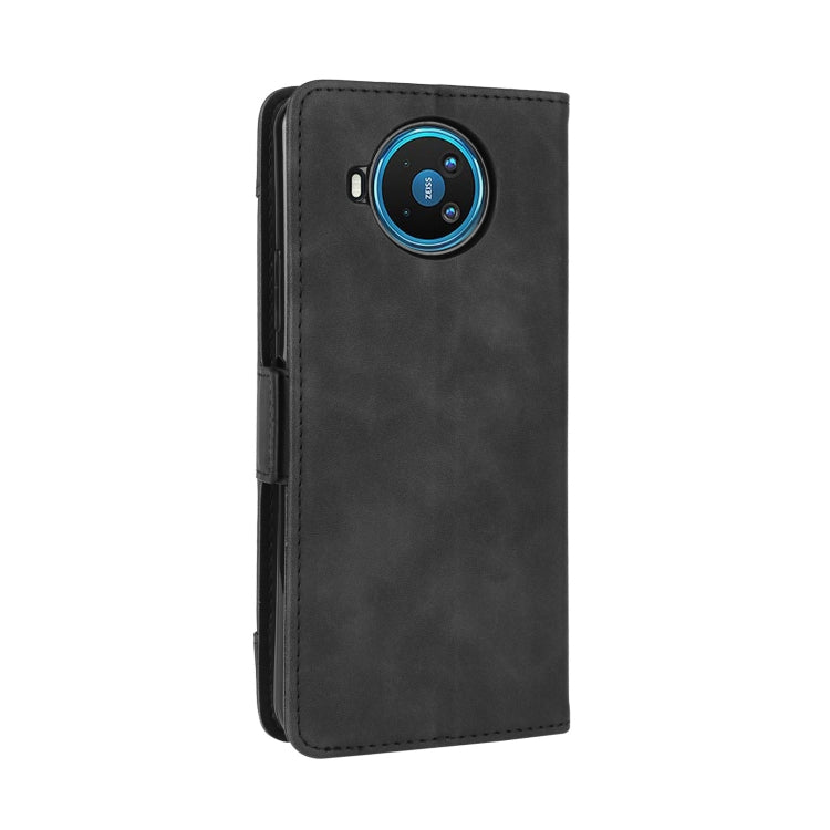 Nokia 8.3 5G wallet leather case, black with front cover flap and camera cutout