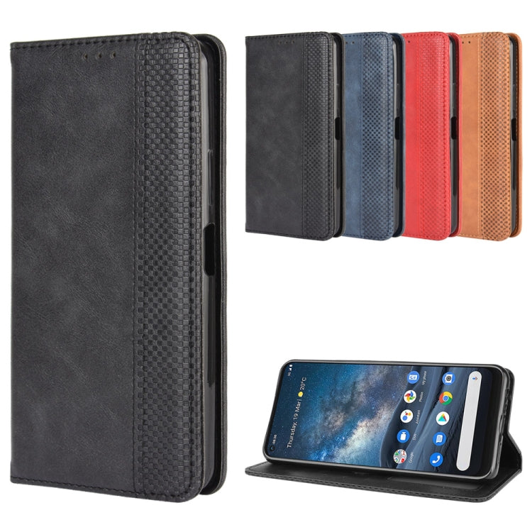 Black leather flip phone case with textured interior and camera cutout.