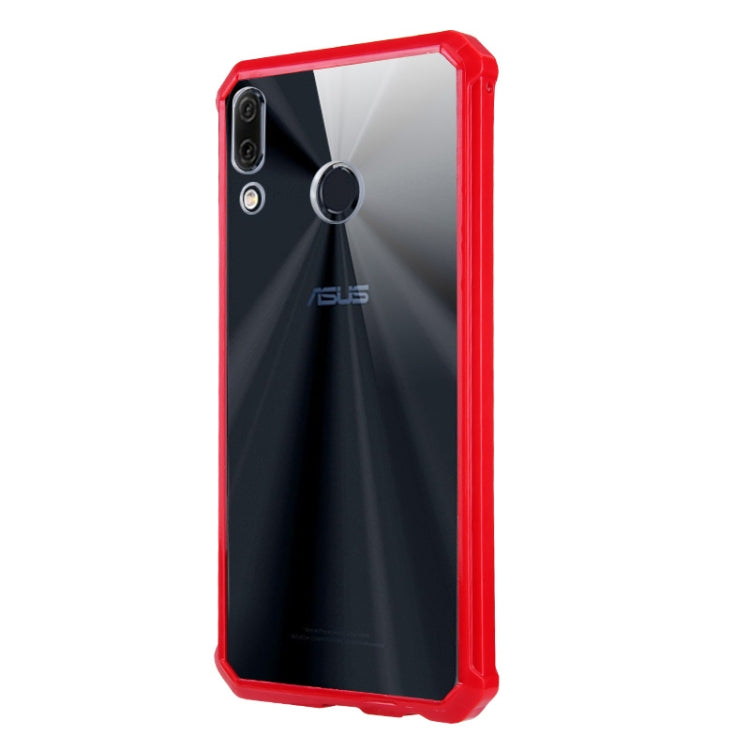 Red TPU protective phone case with raised corners and cutouts for camera and buttons